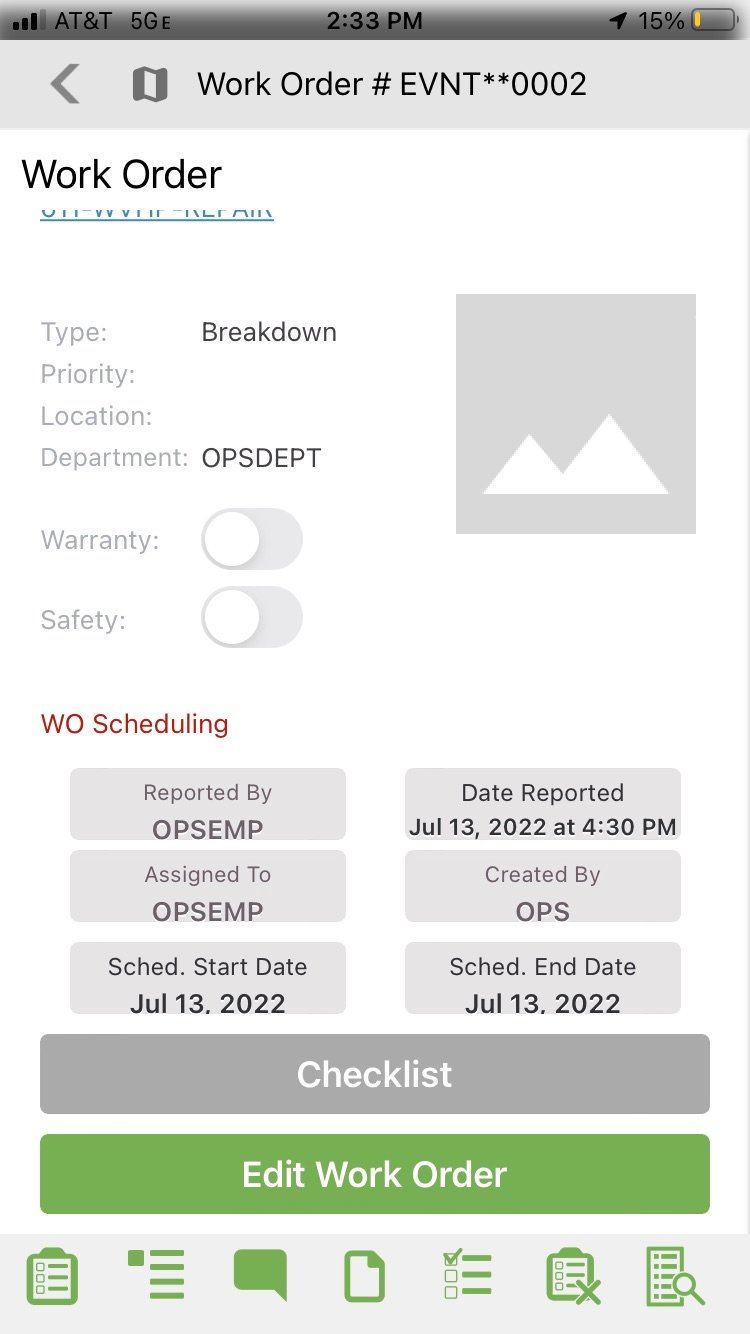 How to Create a Work Request Using an iPhone